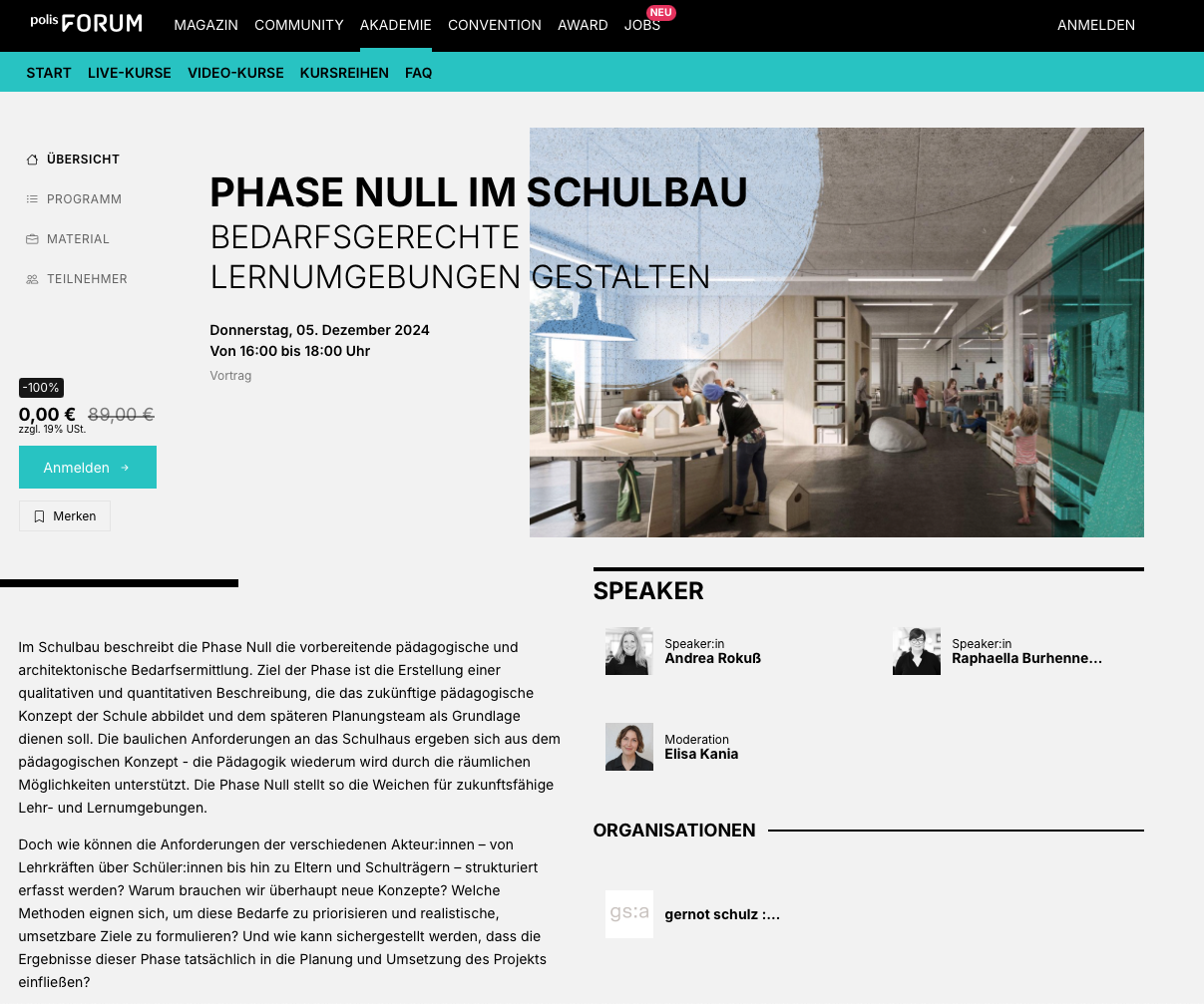 Phase Null im Schulbau